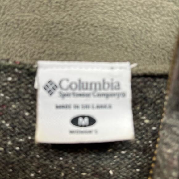 Columbia Alpine Sweater Wool Blend 1/4 Zip Pullover Sweater Size M - Picture 8 of 11